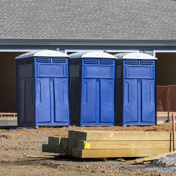 are there any restrictions on where i can place the porta potties during my rental period in Randolph